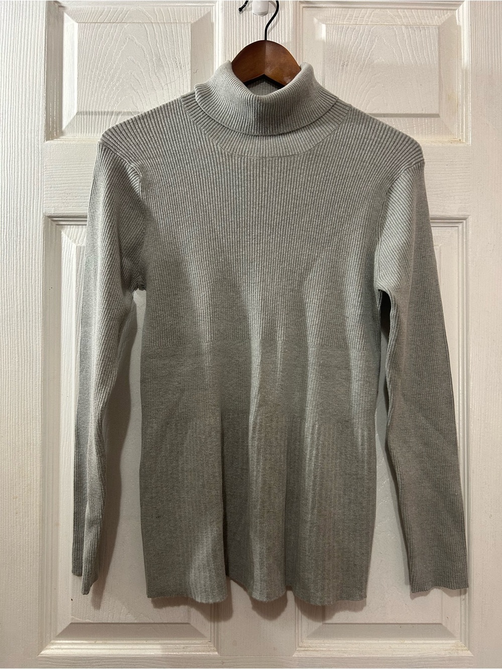 Soft Surroundings Gray Ribbed Turtleneck Sweater Women’s Small